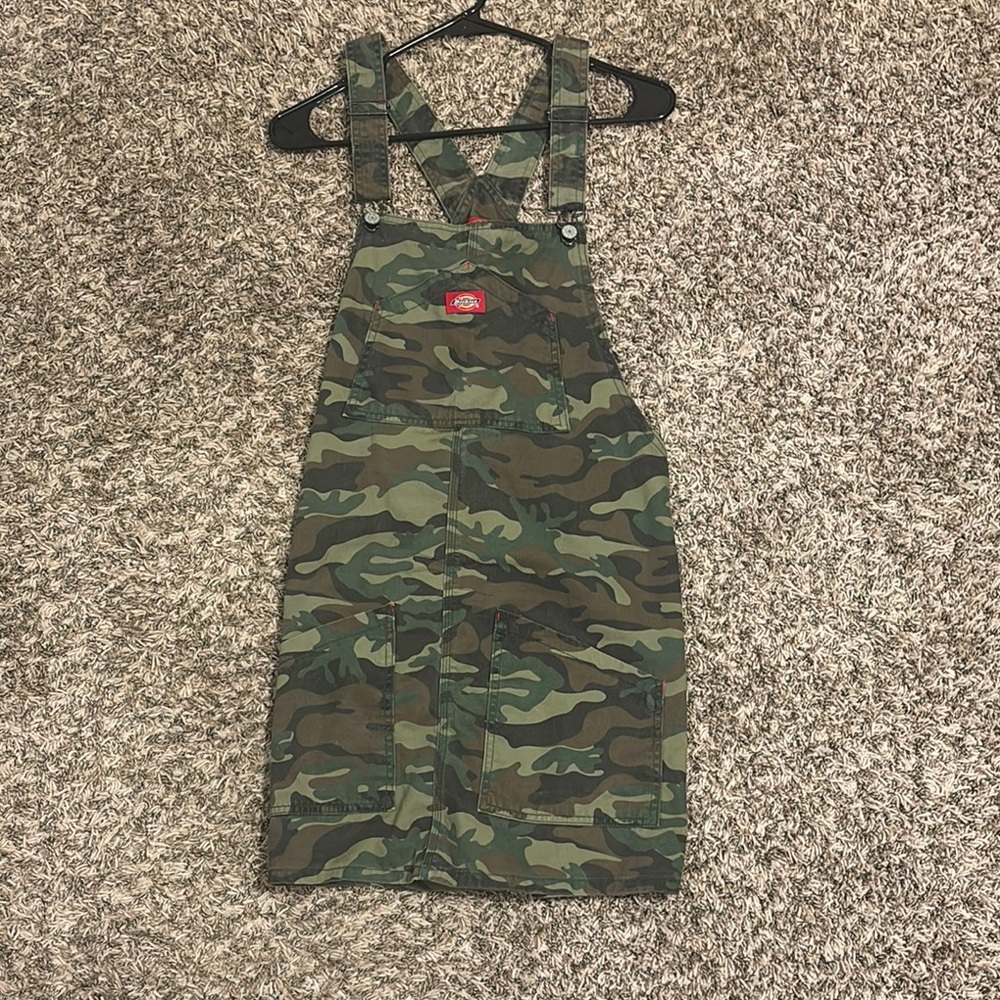 Dickies Camouflage Pinafore Dress